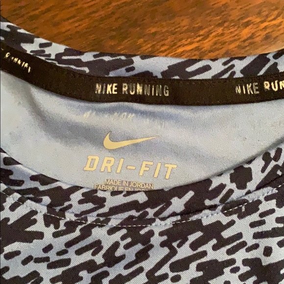 Nike Running Blue Graphic Dri-Fit Long Sleeve Top - Picture 4 of 11